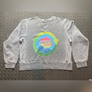GAP Gray Crewneck Sweater with Colorful Graphic